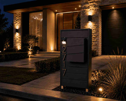 Cedar Mailbox Black