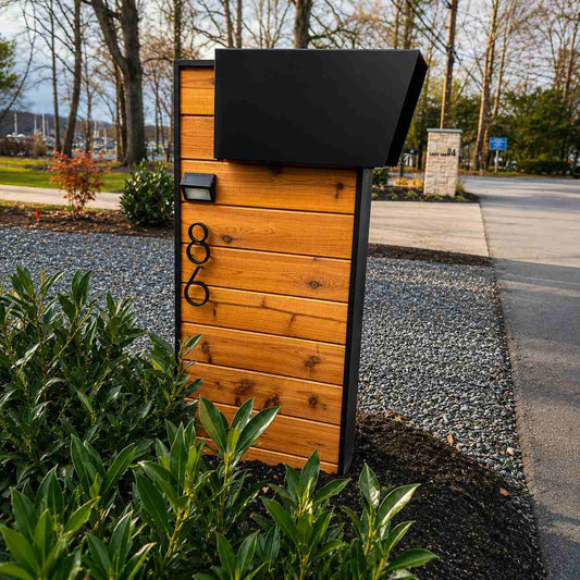 Cedar Top-Mount Mailbox