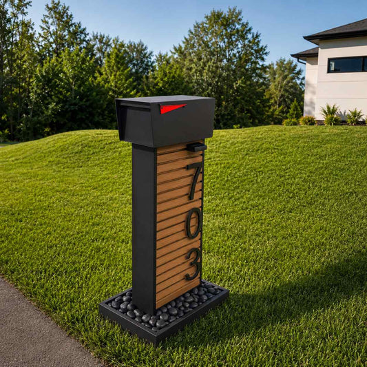 Baby Norx Composite with Frame Top-Mount Mailbox