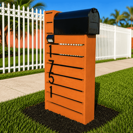 Painted Wood Top-Mount Mailbox