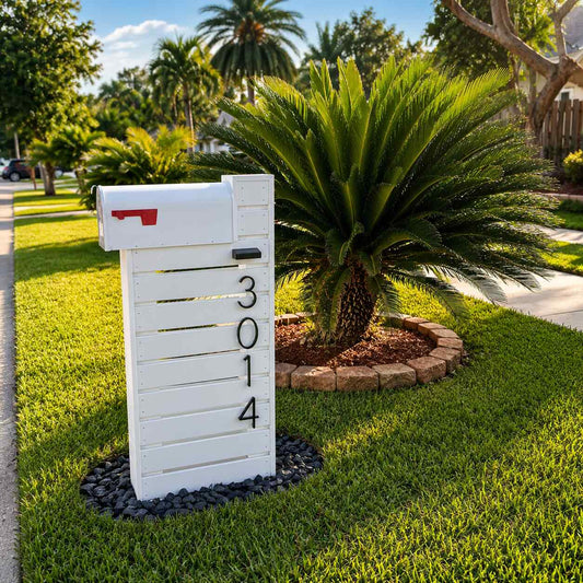 White Composite Custom Mailbox