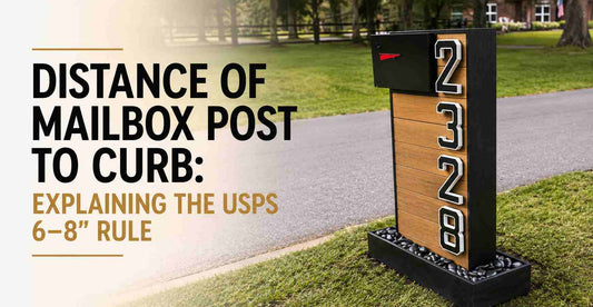 Distancia del poste del buzón al bordillo: explicación de la regla USPS de 6–8″
