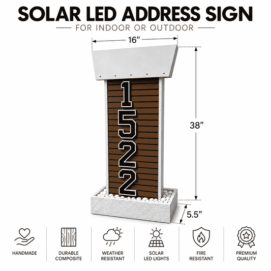 Buzón Baby Composite con Números LED Solares