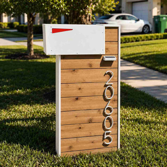 Cedar Clear Top-Mount Rustic Mailbox