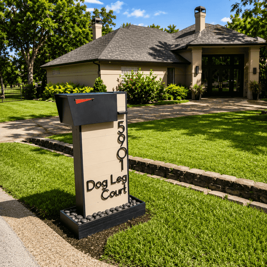 Cedar Wood Top-Mount Rustic Mailbox