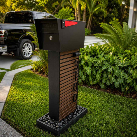 Baby Norx Composite with Frame Top-Mount Mailbox