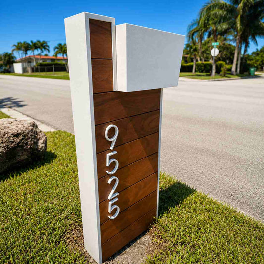 Cumaru Hard Wood Top-Mount Mailbox