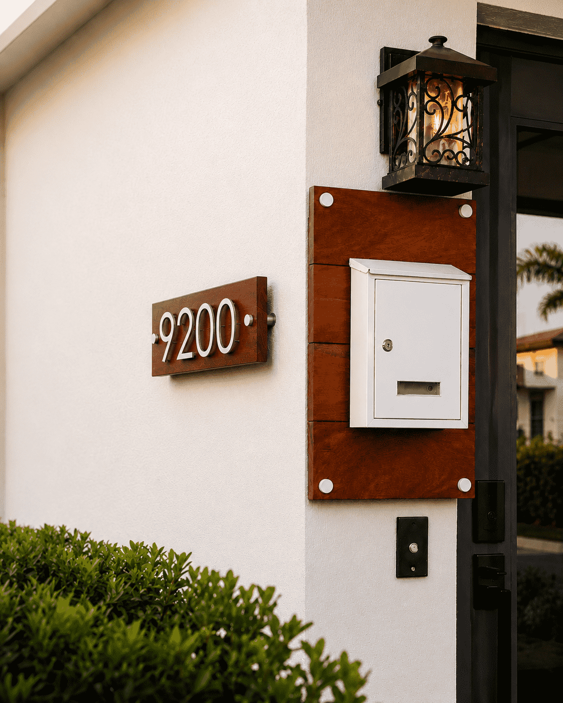 Wood Address Sign, Address Panel, House Wood Sign