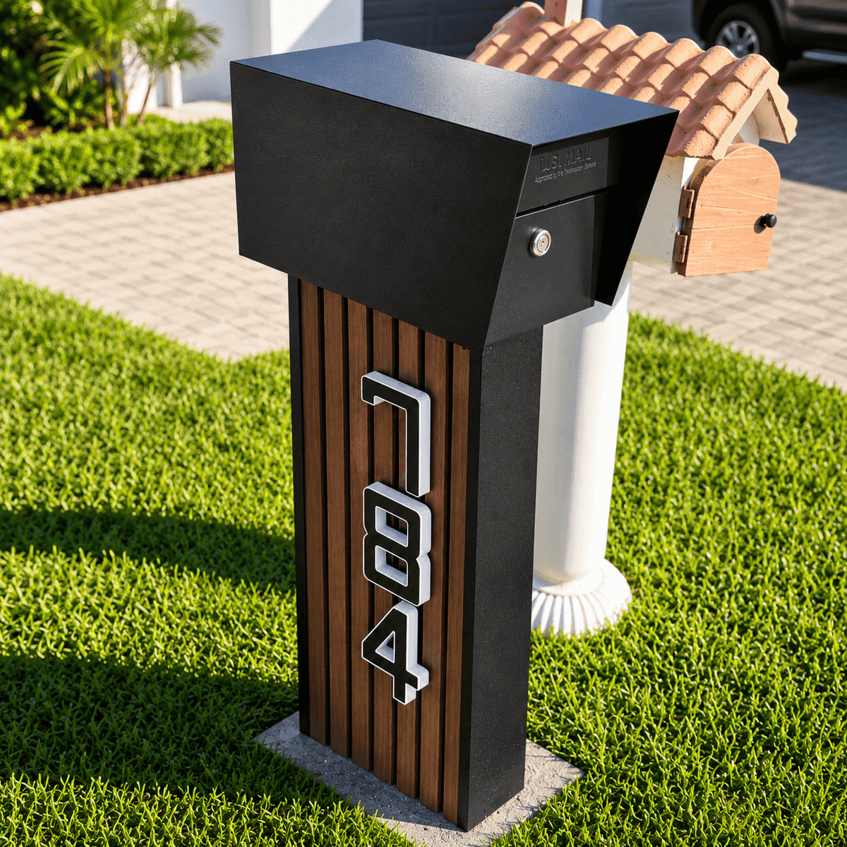 Buzón Baby NORX con Números LED Solares