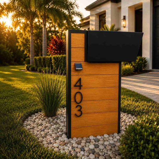 Garapa Top-Mount Mailbox