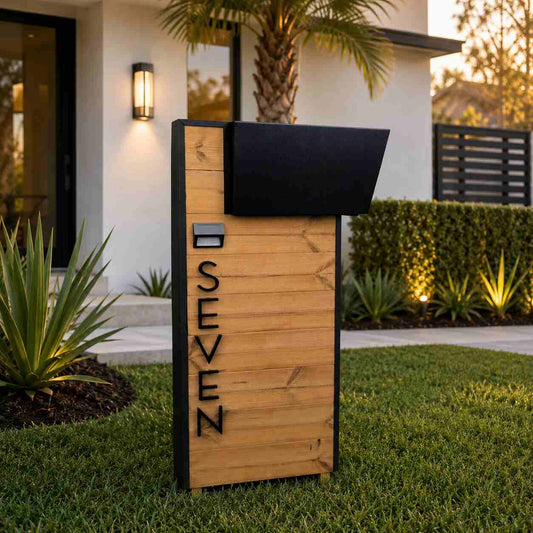 Hard Wood ClearTop-Mount Mailbox
