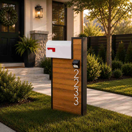 Hard Wood ClearTop-Mount Mailbox