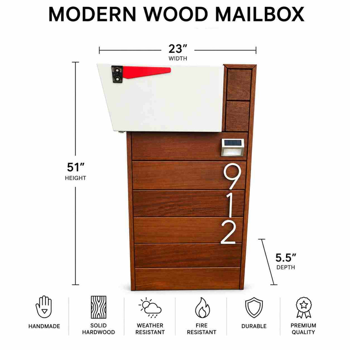 IPE HardWood Top-Mount Mailbox