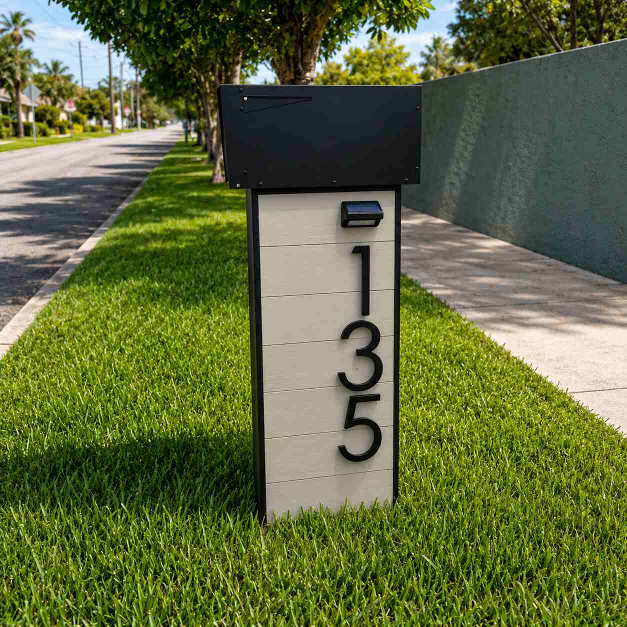Mailbox With House Numbers Baby Cedar