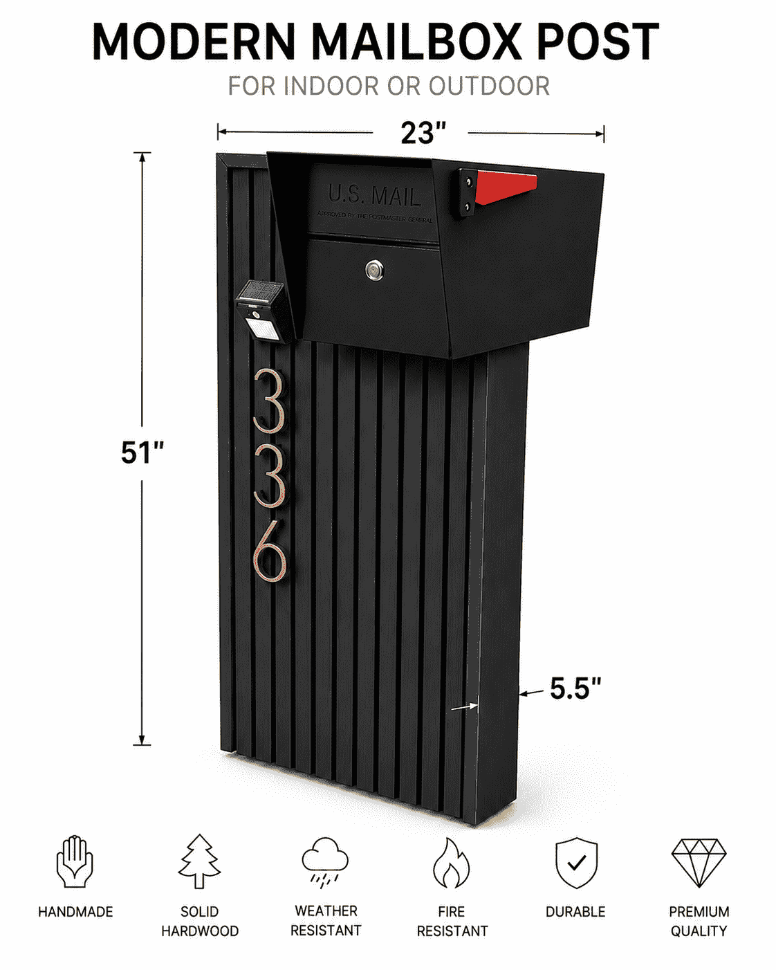 Norx Composite Side-Mount Mailbox
