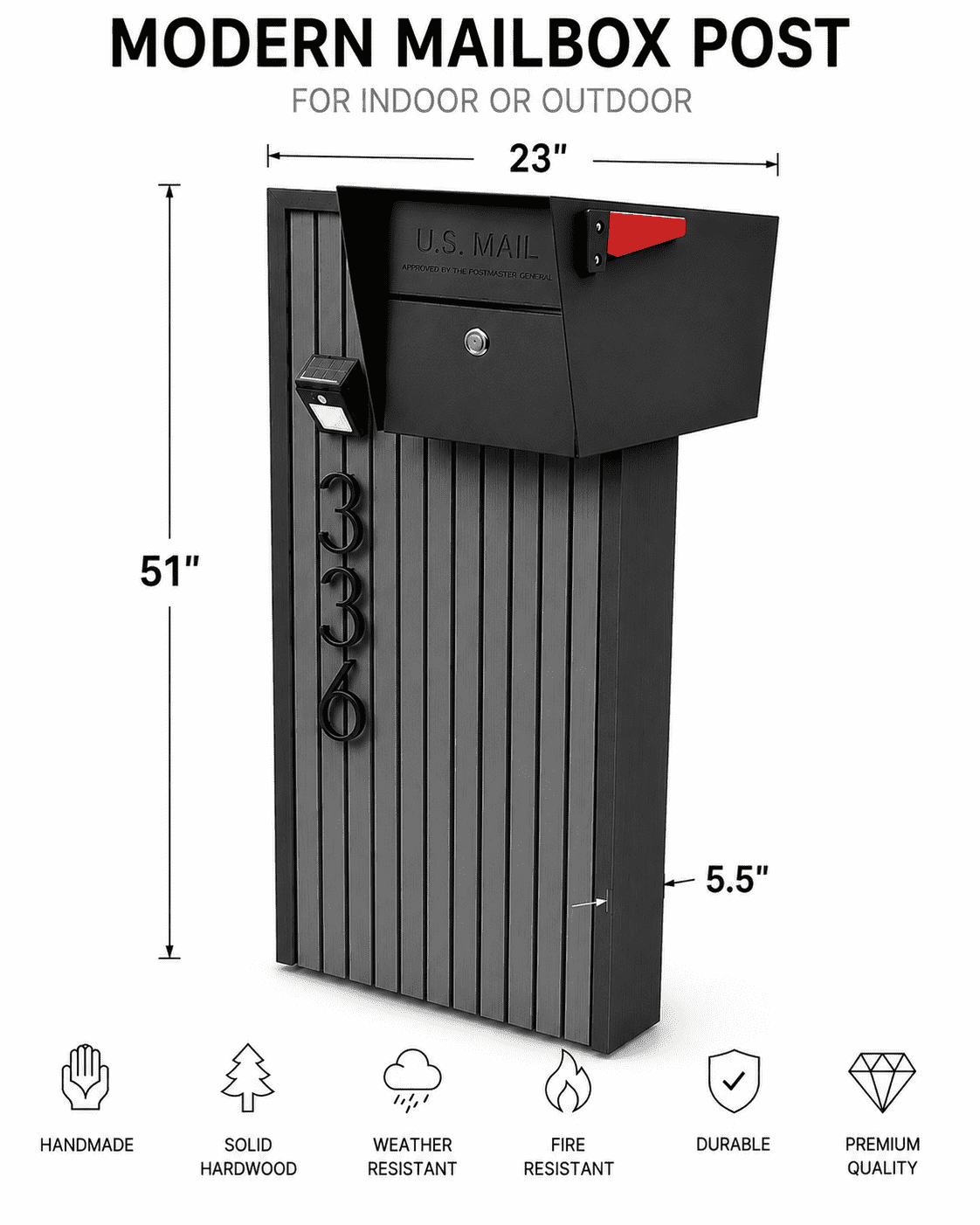 Norx Composite Side-Mount Mailbox