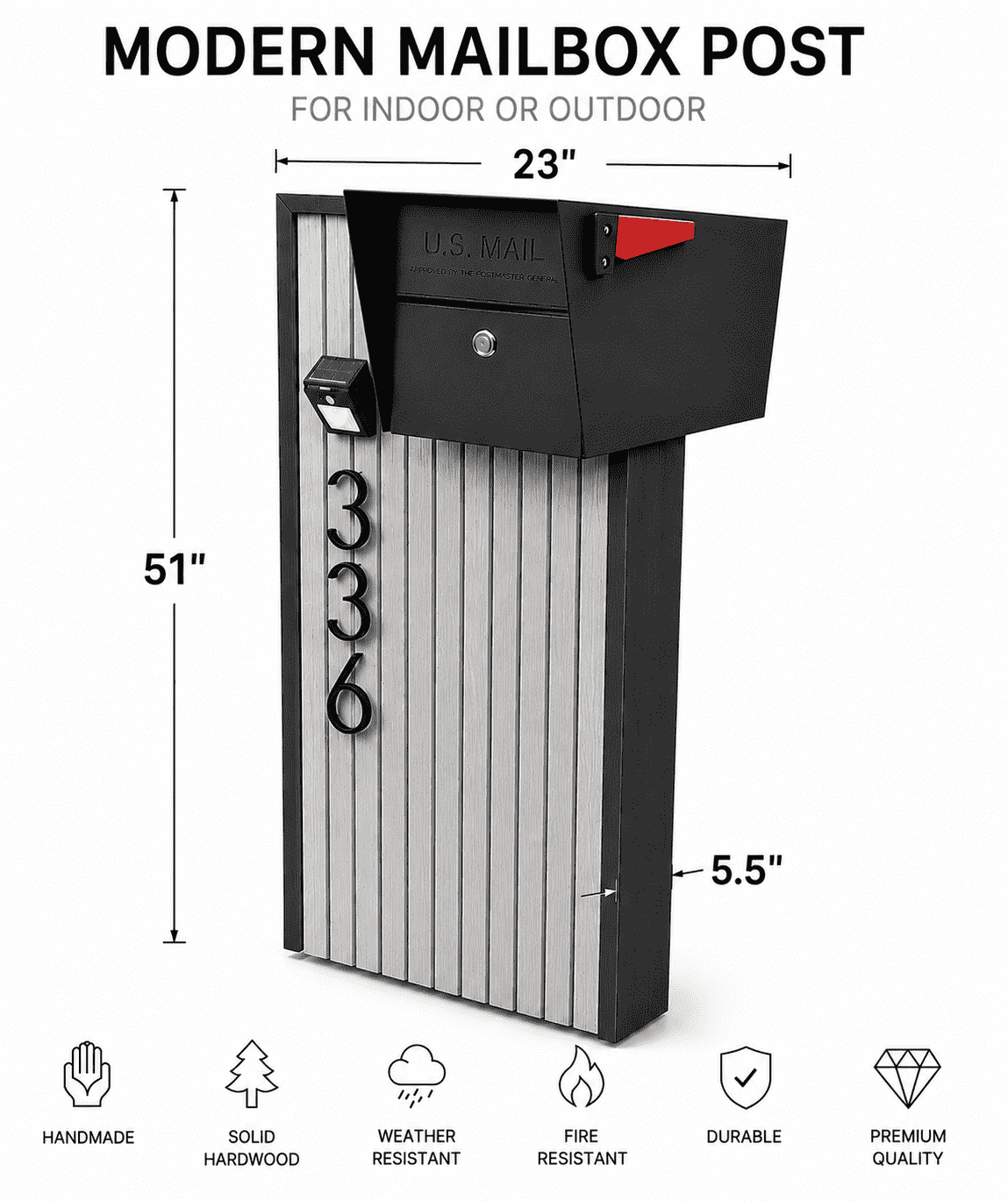 Norx Composite Side-Mount Mailbox