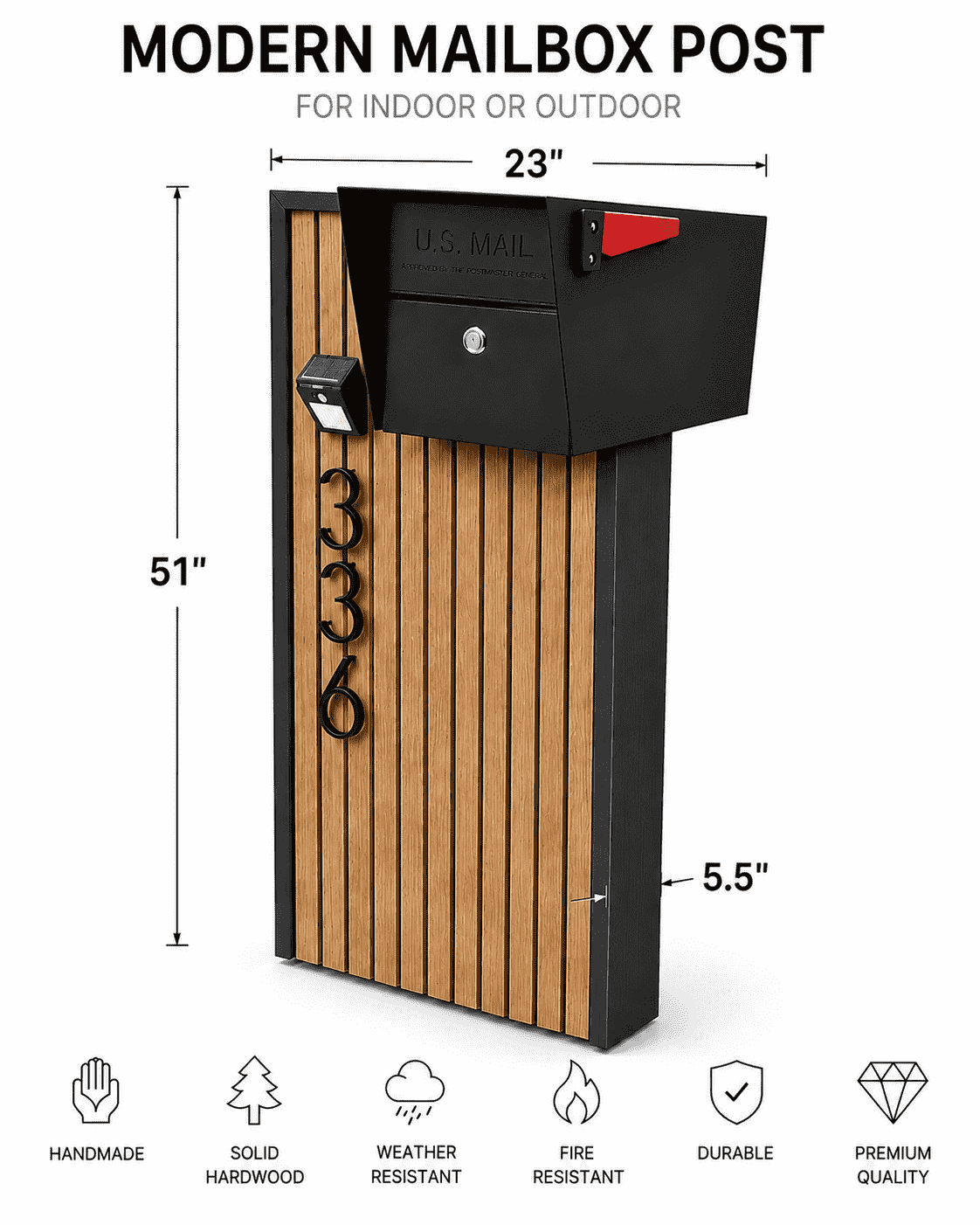 Norx Composite Side-Mount Mailbox