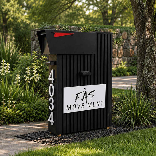 Norx Composite with Logo Top-Mount Mailbox
