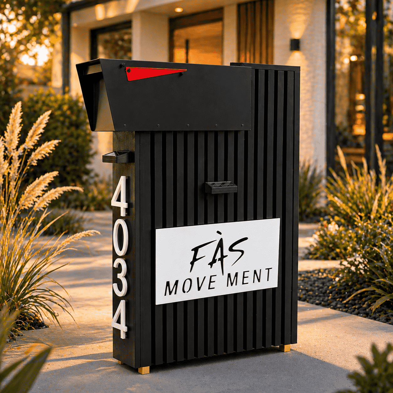 Norx Composite with Logo Top-Mount Mailbox
