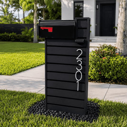 Painted Wood Top-Mount Mailbox