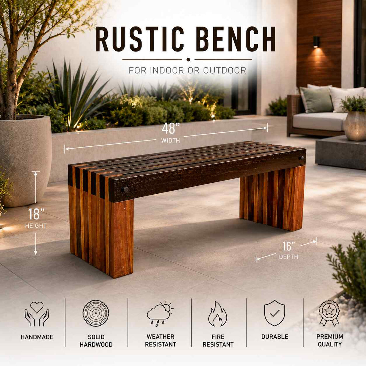 Rustic Bench