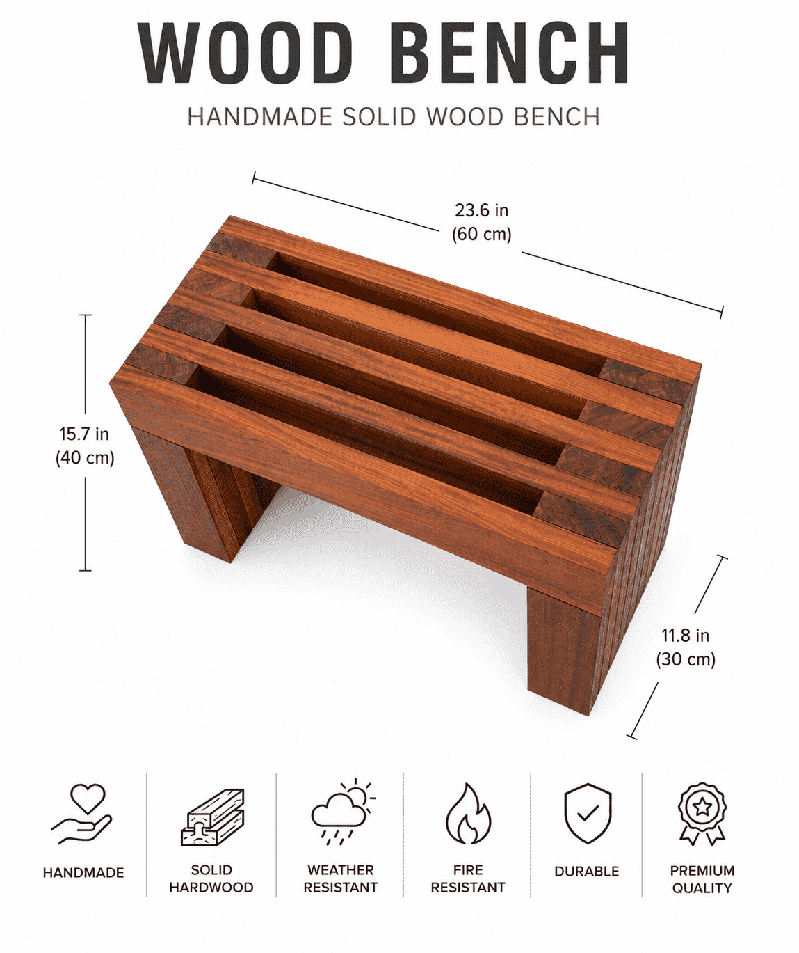 Rustic Bench - Small Version