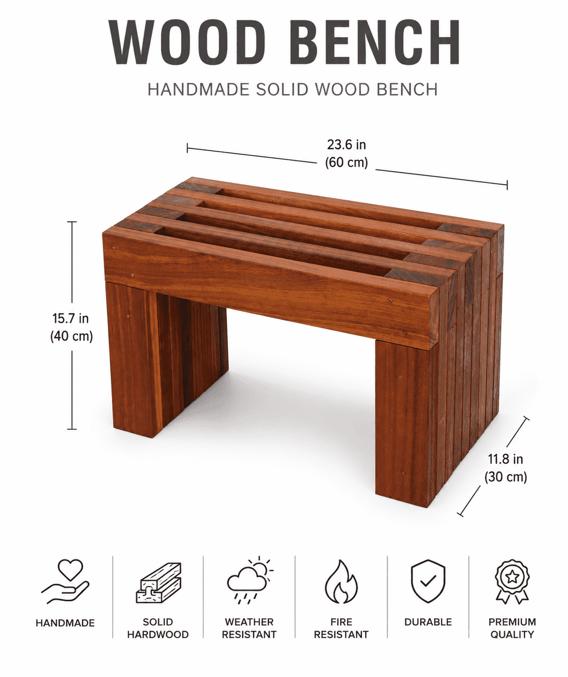 Rustic Bench - Small Version