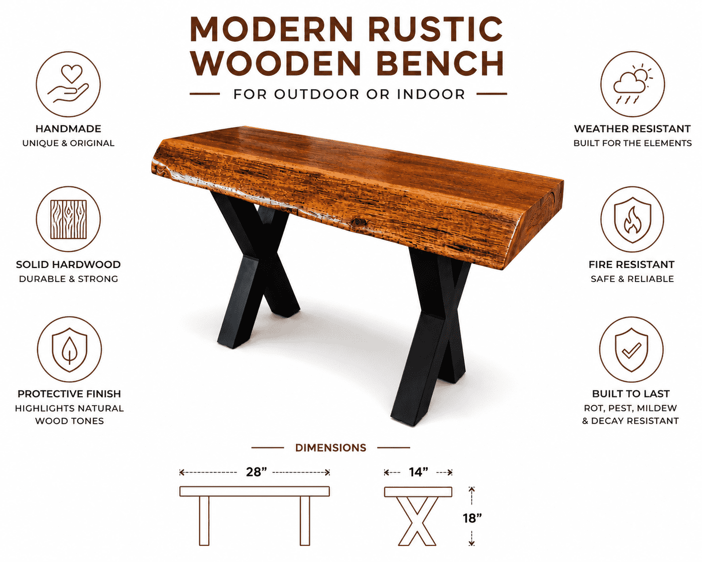 Wooden Bench