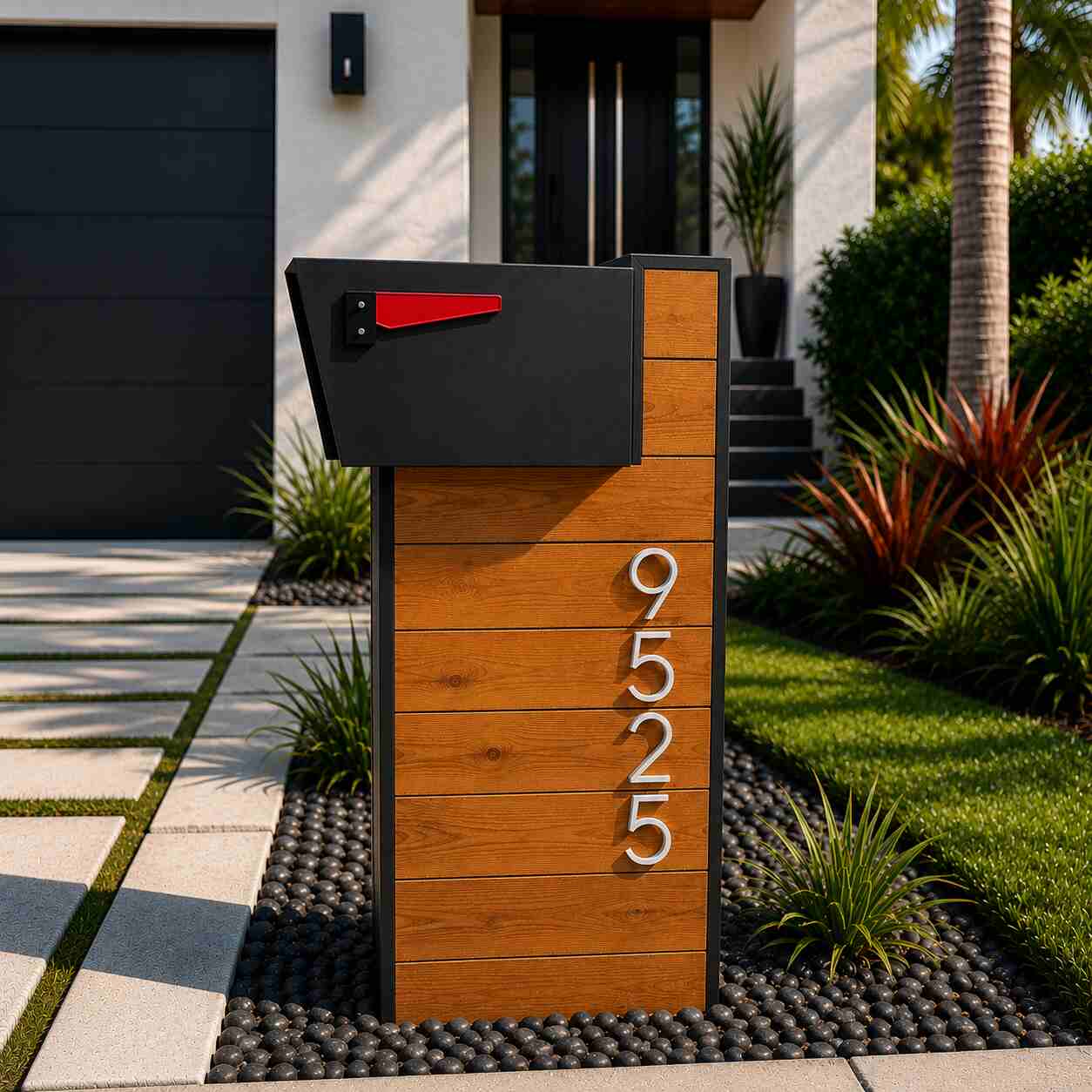 Thermally Modified Wood Mailbox