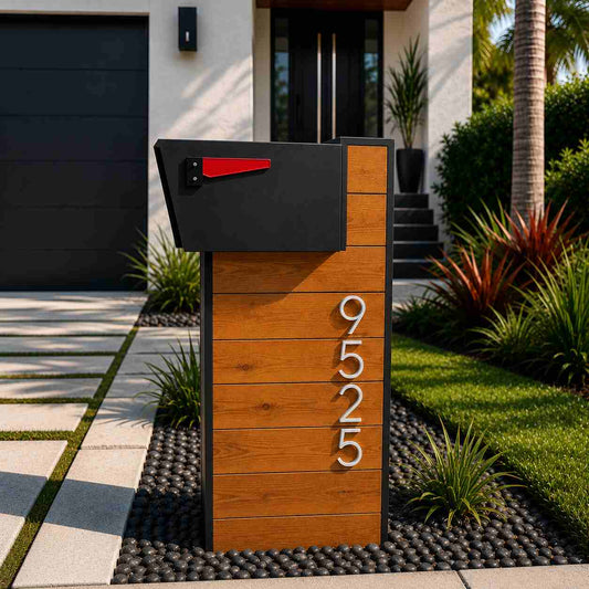 Thermally Modified Wood Mailbox