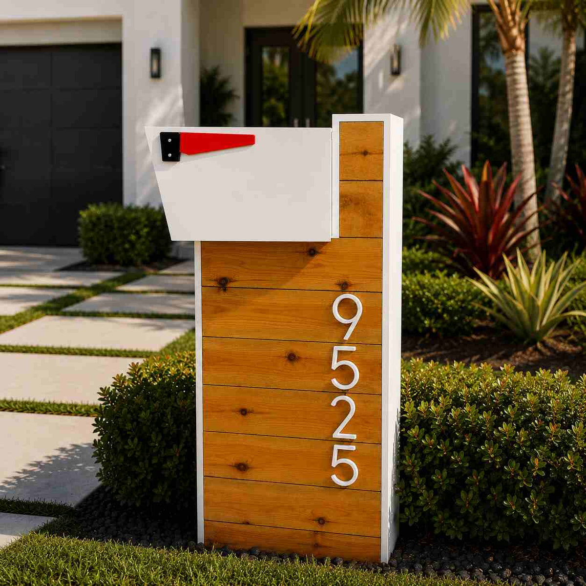 Thermally Modified Wood Mailbox