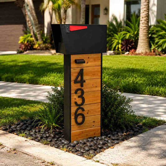 Baby Thermally Modified Wood Mailbox