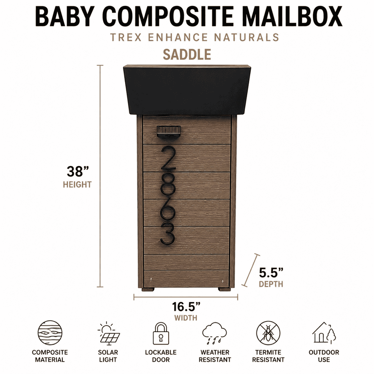 Baby Composite Mailbox Trex Enhance Naturals