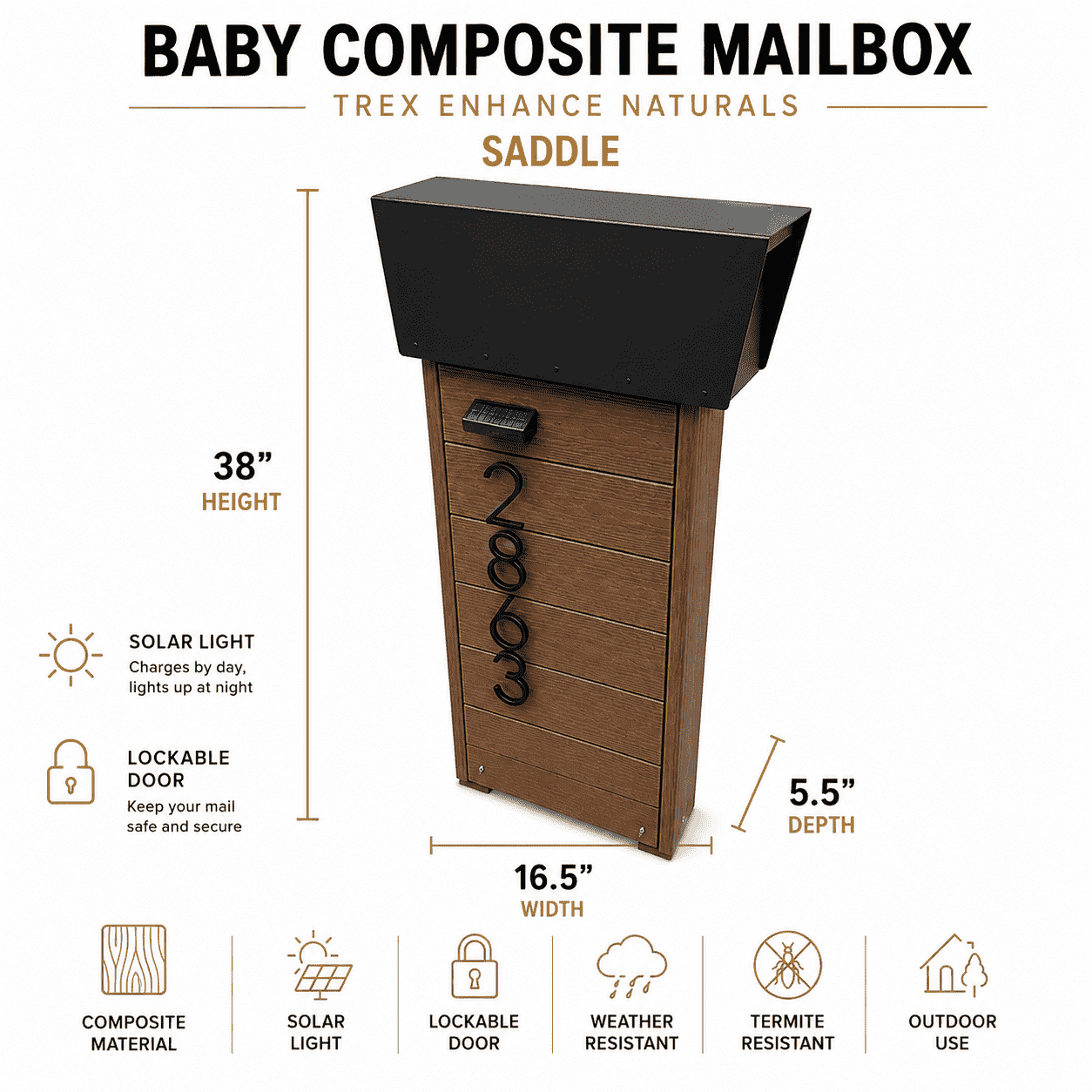 Baby Composite Mailbox Trex Enhance Naturals