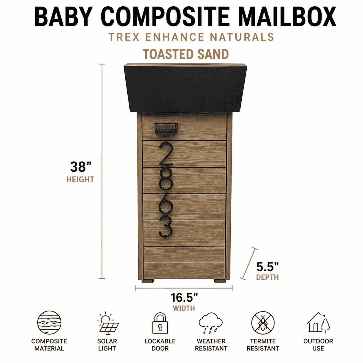 Baby Composite Mailbox Trex Enhance Naturals
