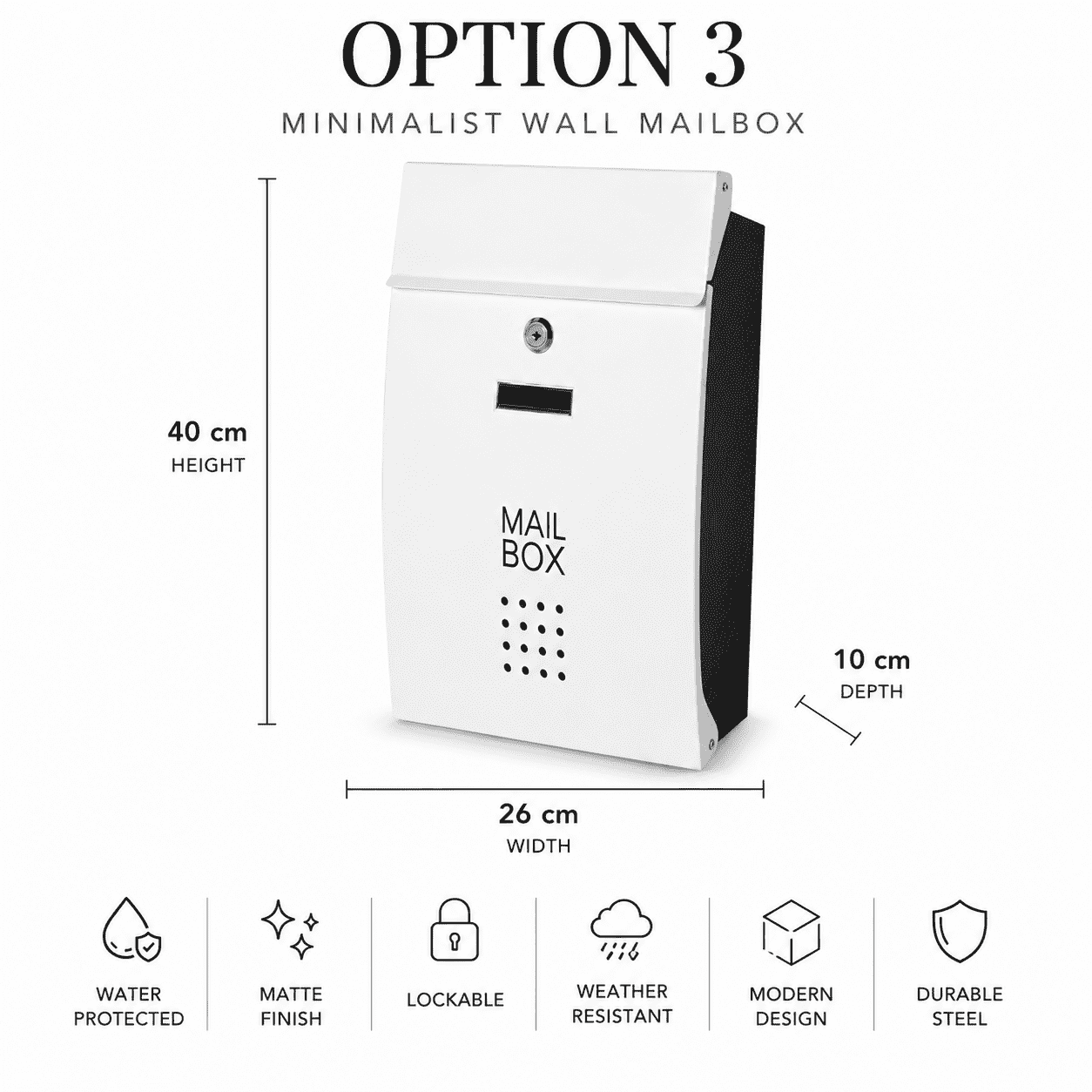 Composite Side-Mount Mailbox