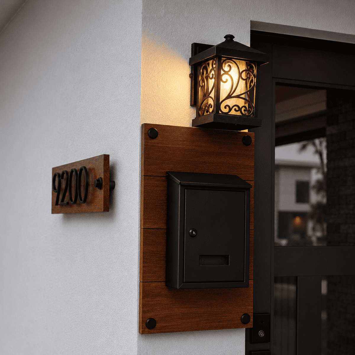 Wood Address Sign, Address Panel, House Wood Sign